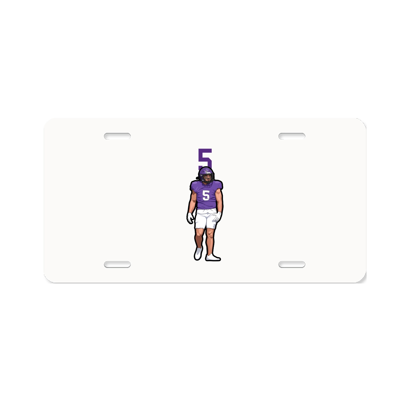 License Plate — Number Top in Classic