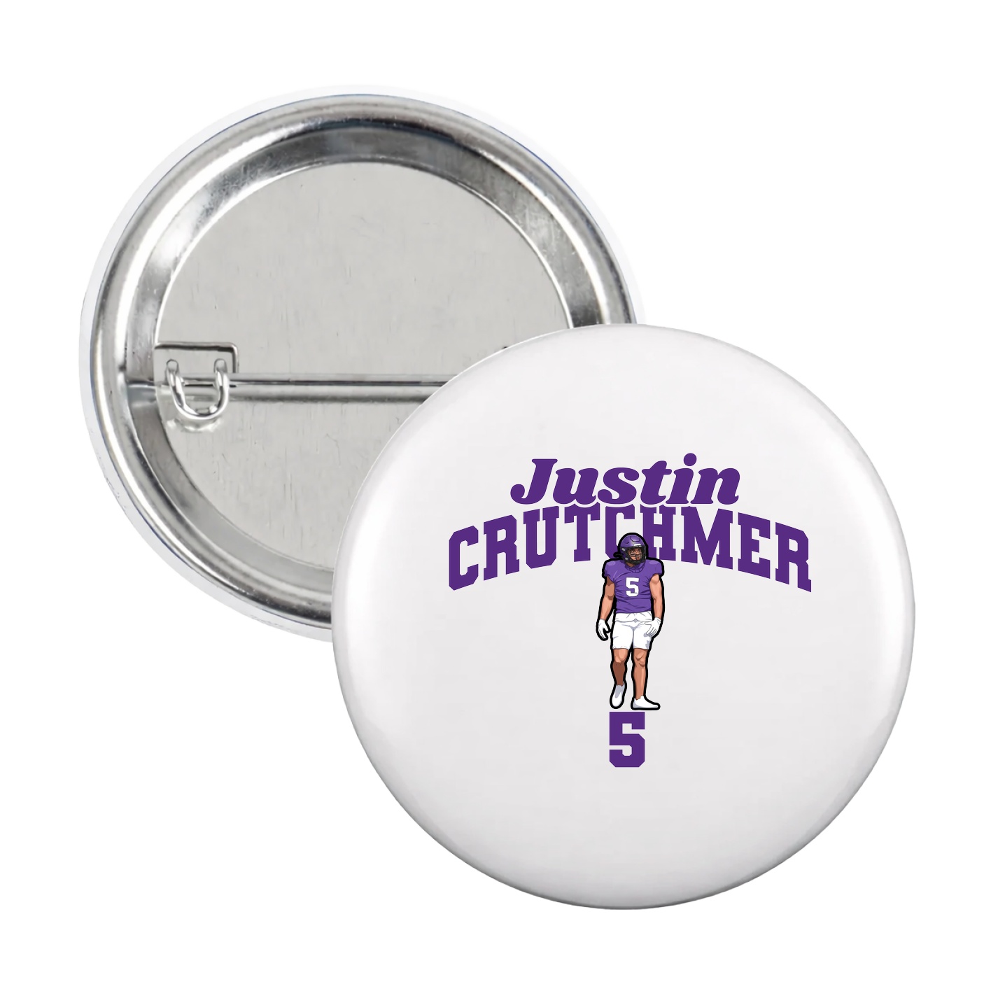 Game Day Button — Signature Arch in White
