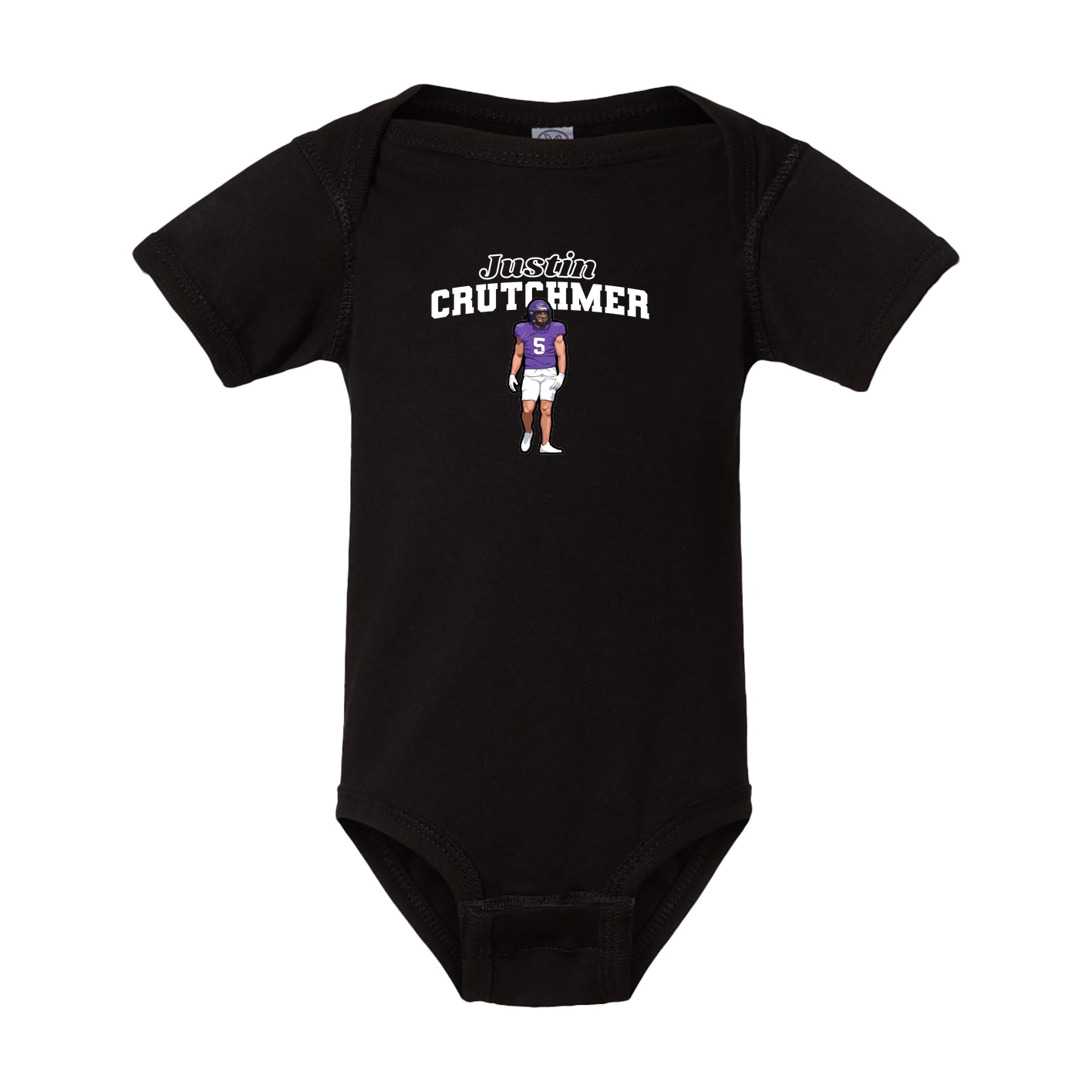 Baby Onesie — Name Arch in Black