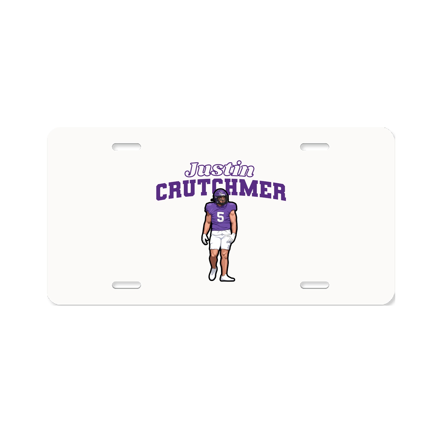 License Plate — Name Arch in Classic