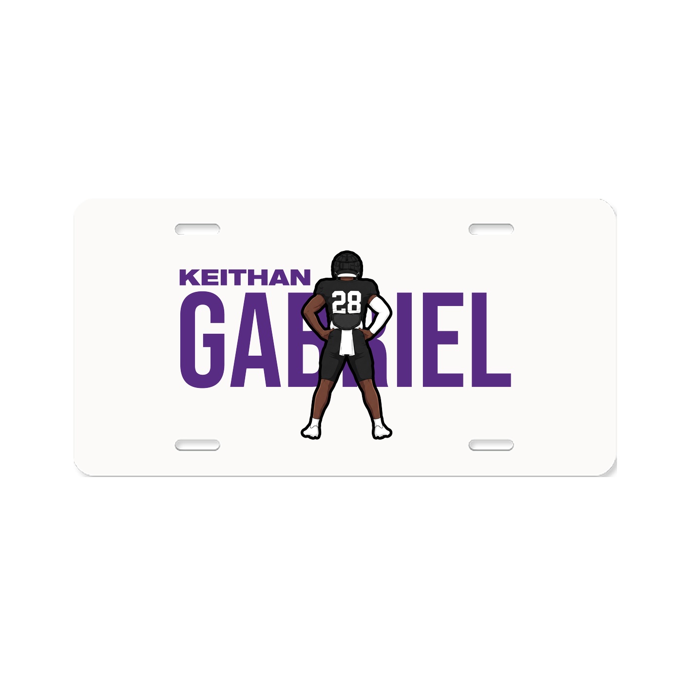 License Plate — Player Name in Classic