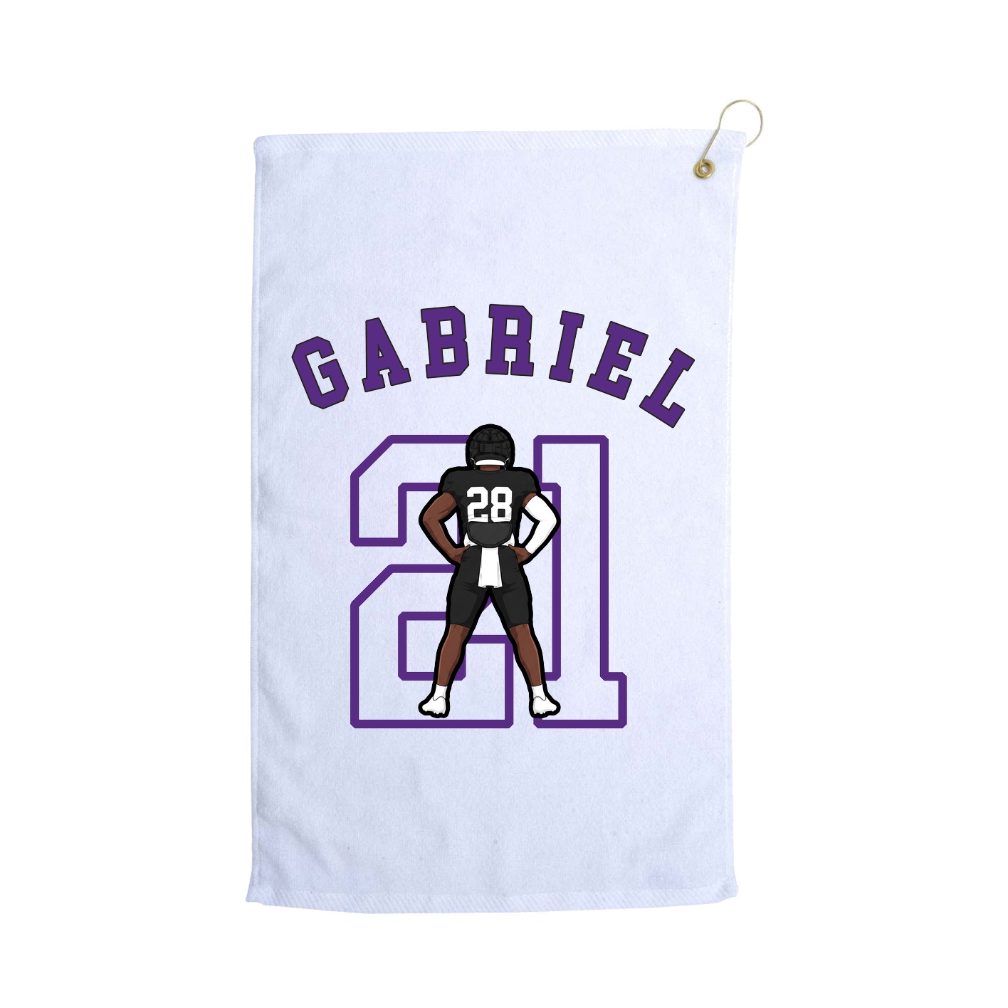 Golf Towel — Shirsey Arch in White
