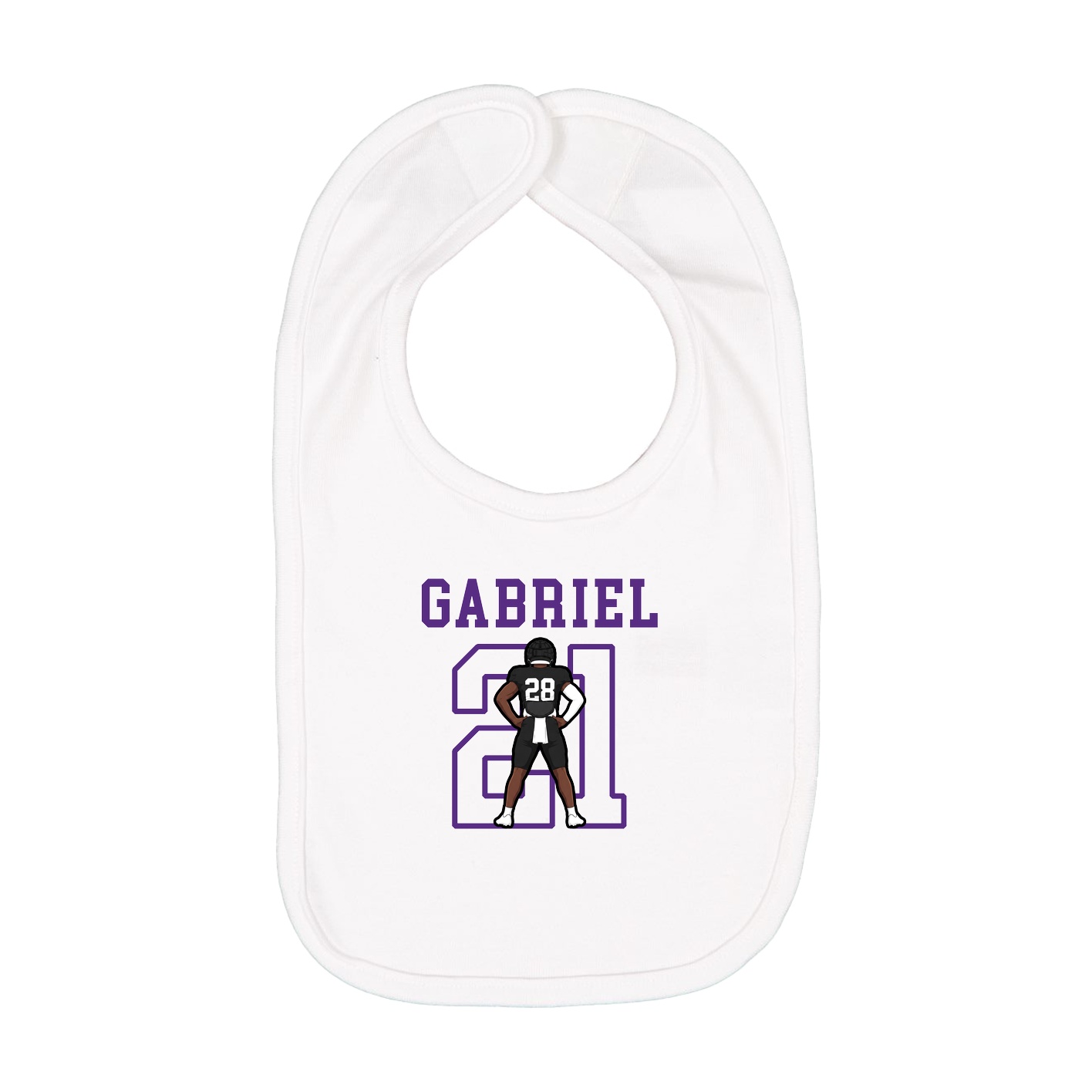 Infant Bib — Shirsey in White