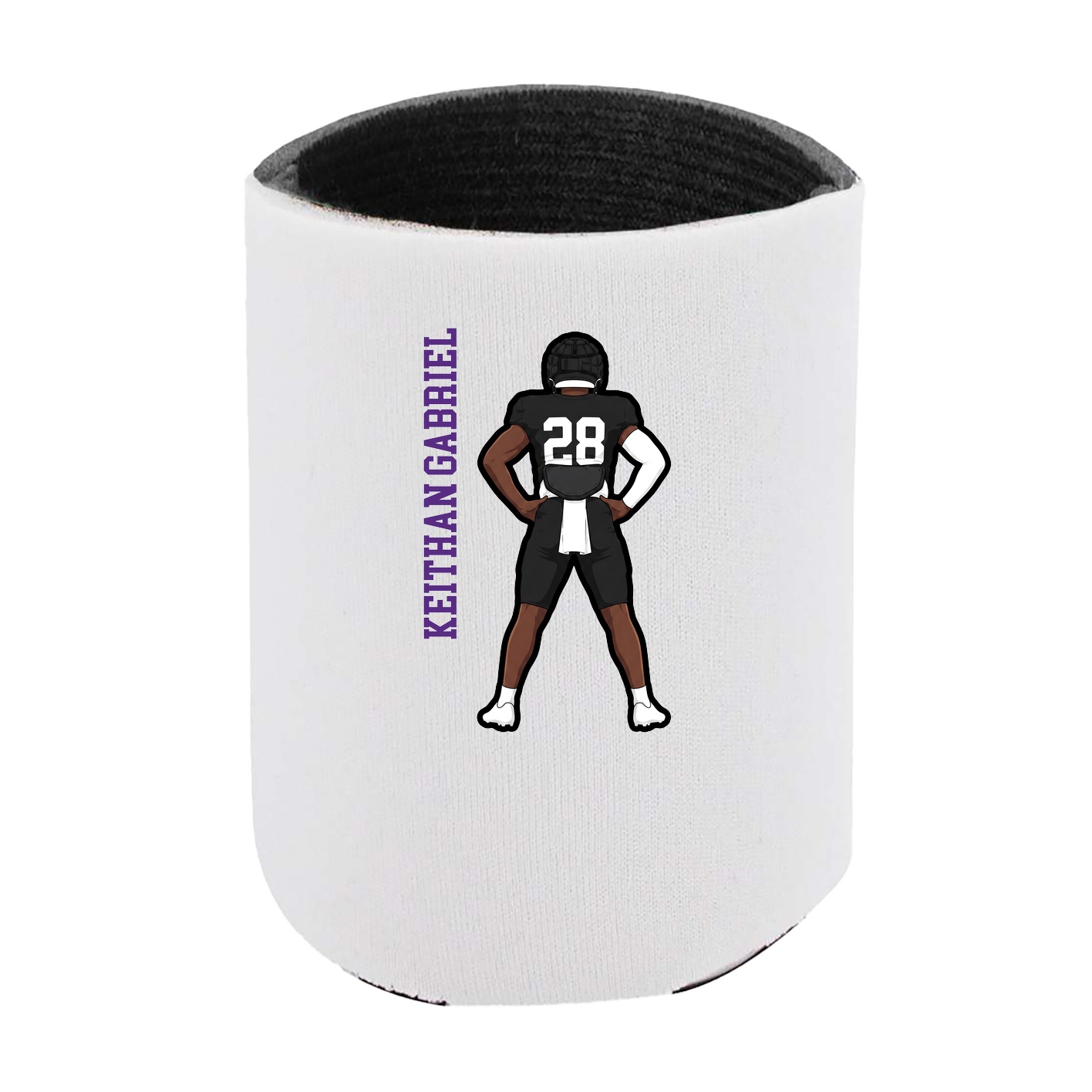 Can Holder — Name Vertical in White