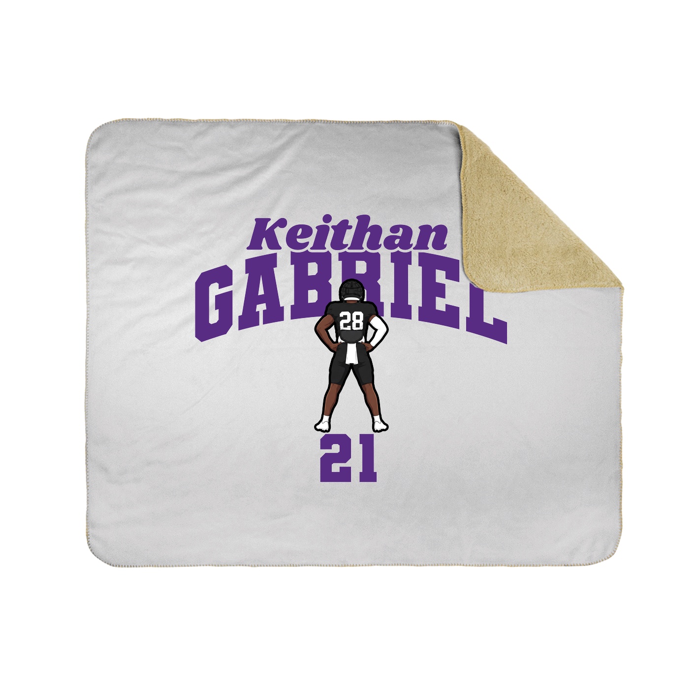 Throw Blanket — Signature Arch in White