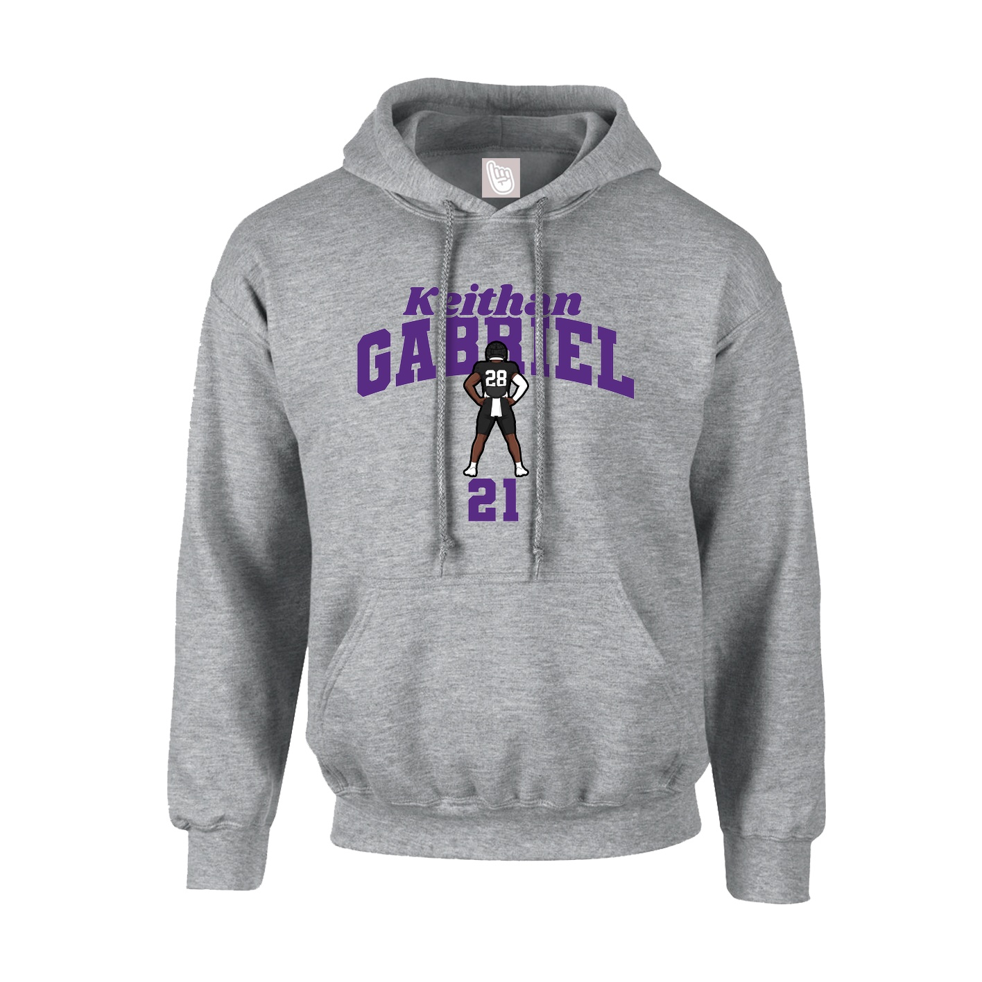 Hoodie — Signature Arch in Grey