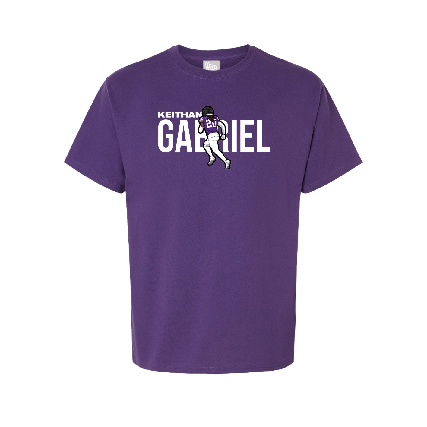 Youth Tee — Player Name in Purple