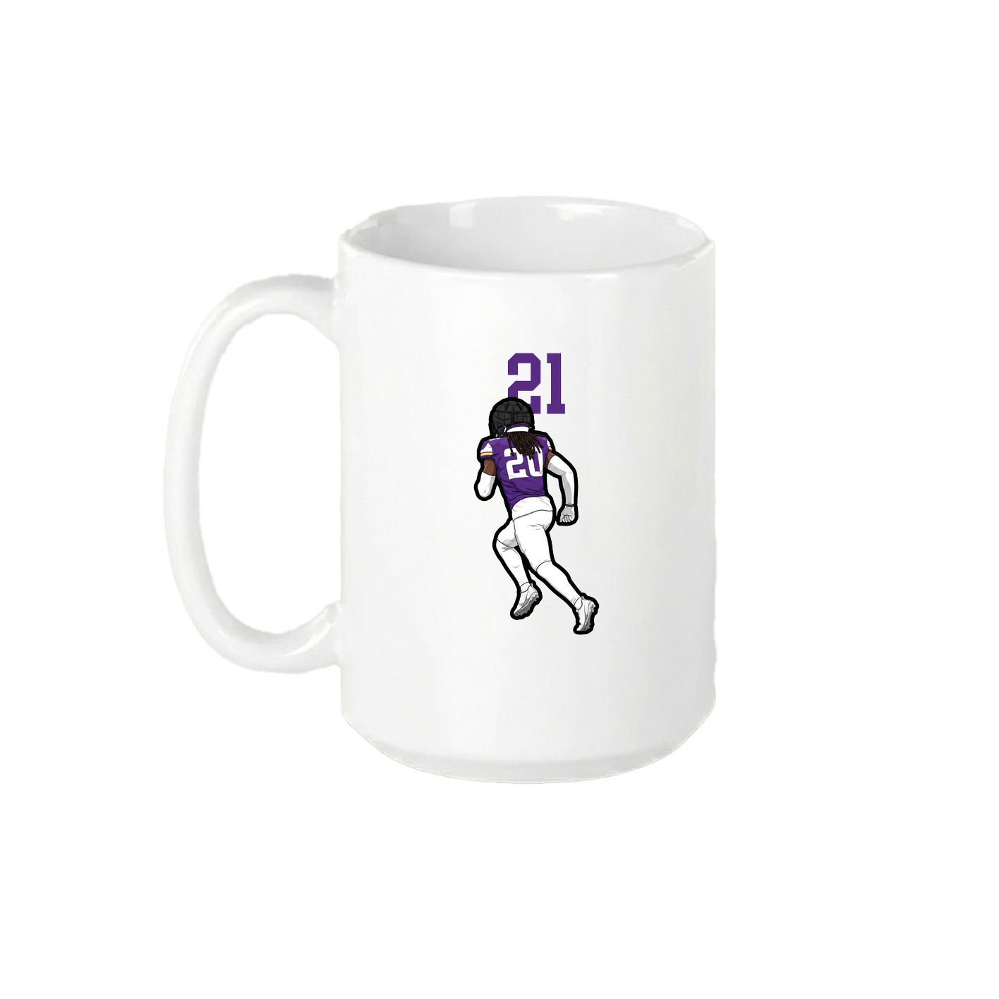 15oz Coffee Mug — Number Top in White