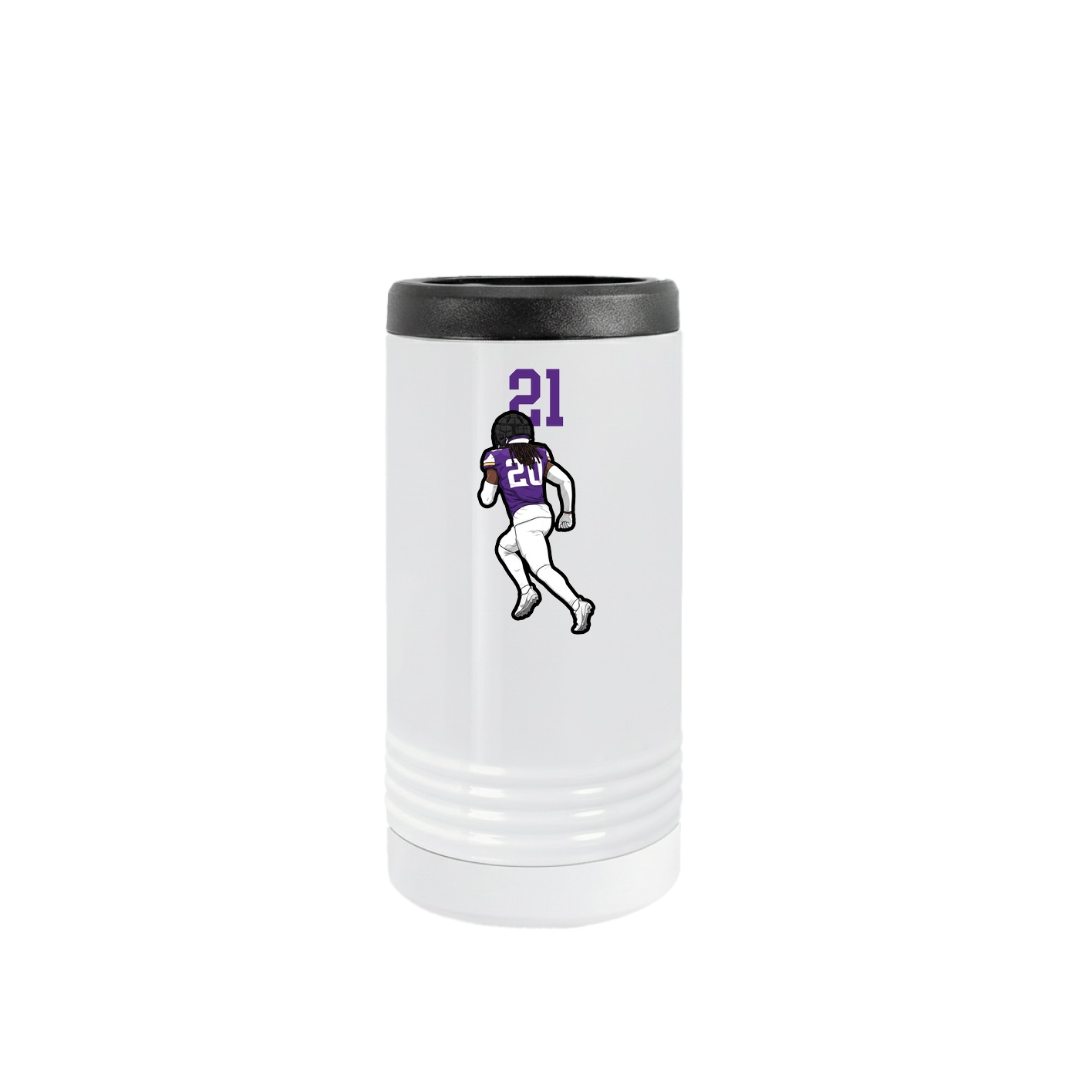 Slim Beverage Holder — Number Top in White