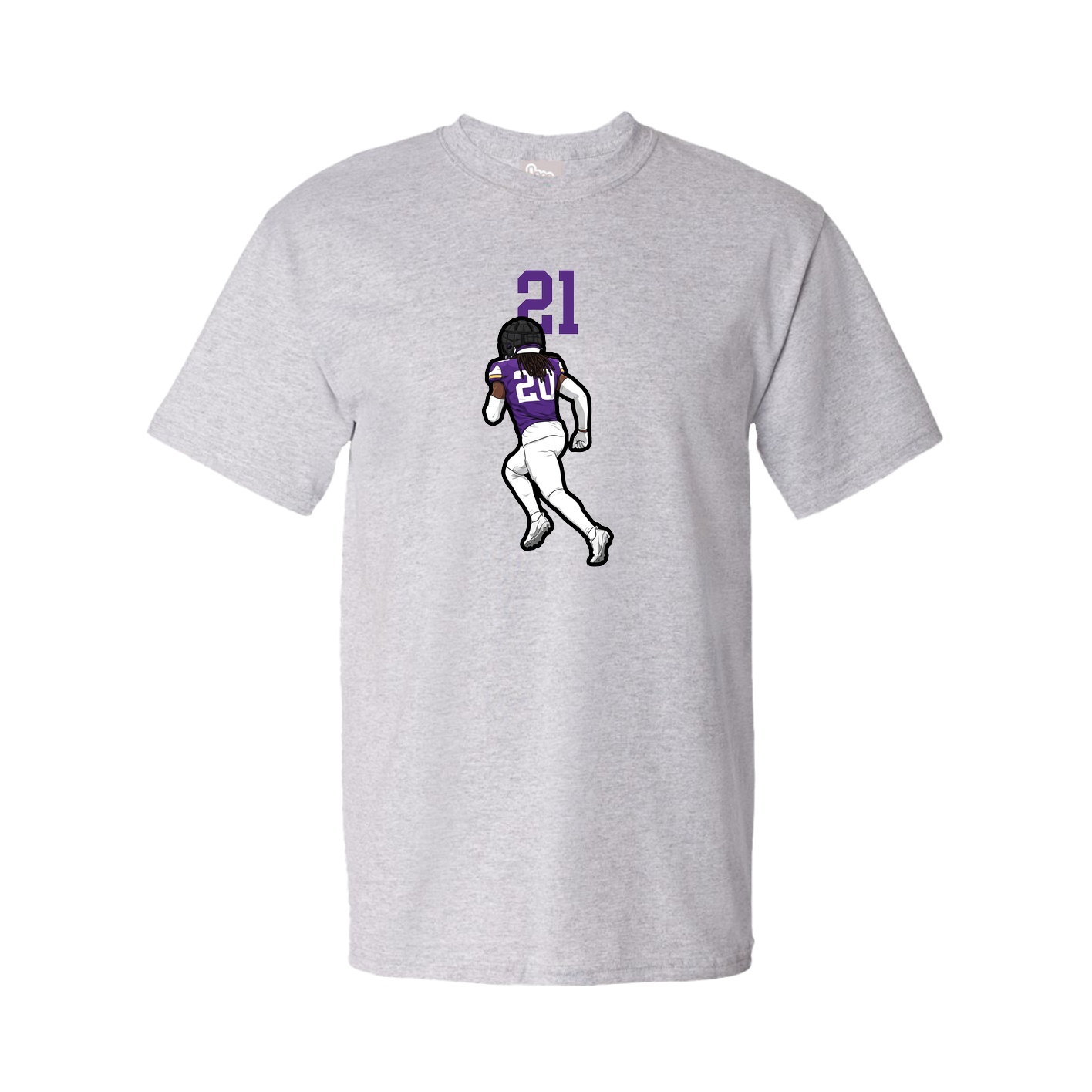 Youth Tee — Number Top in Grey