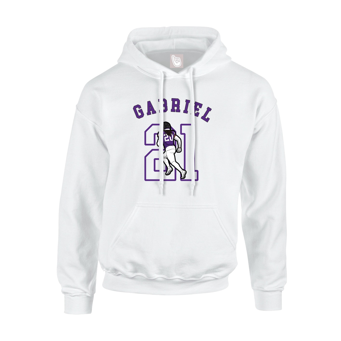 Youth Hoodie — Shirsey Arch in White