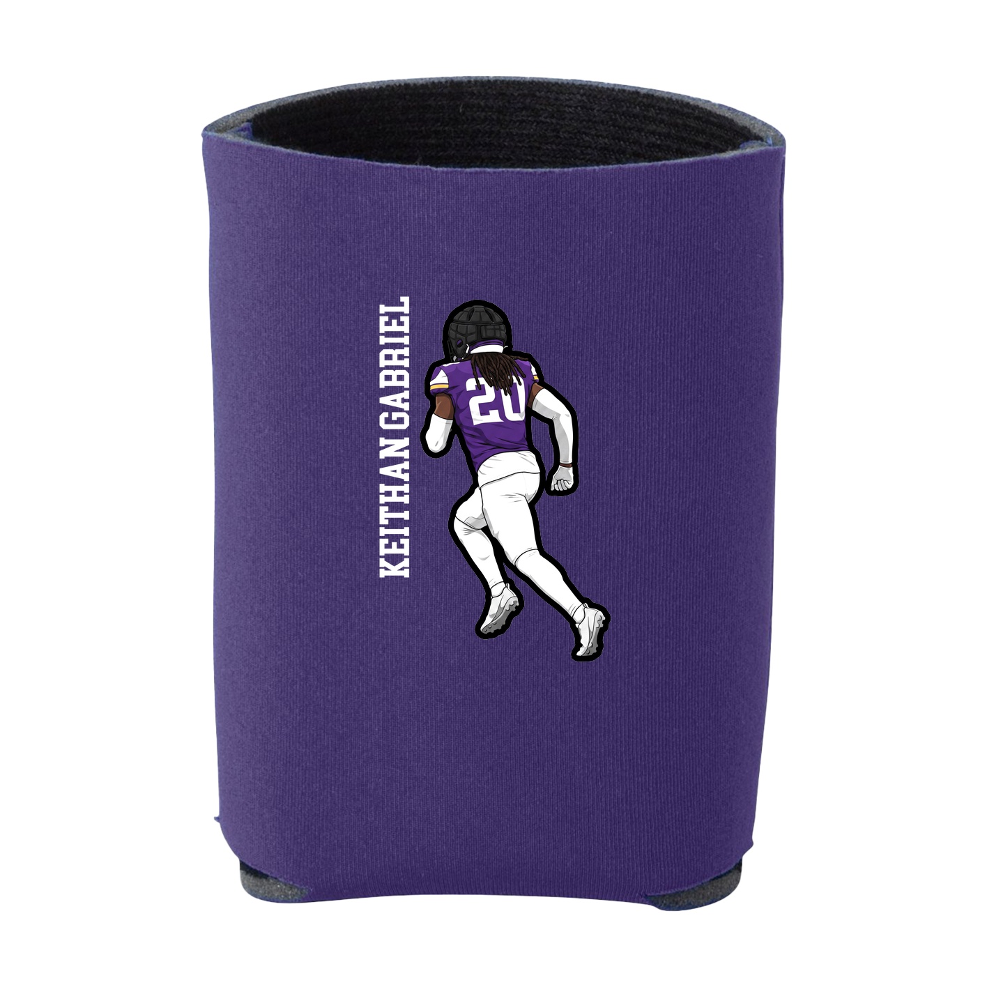 Can Holder — Name Vertical in Purple