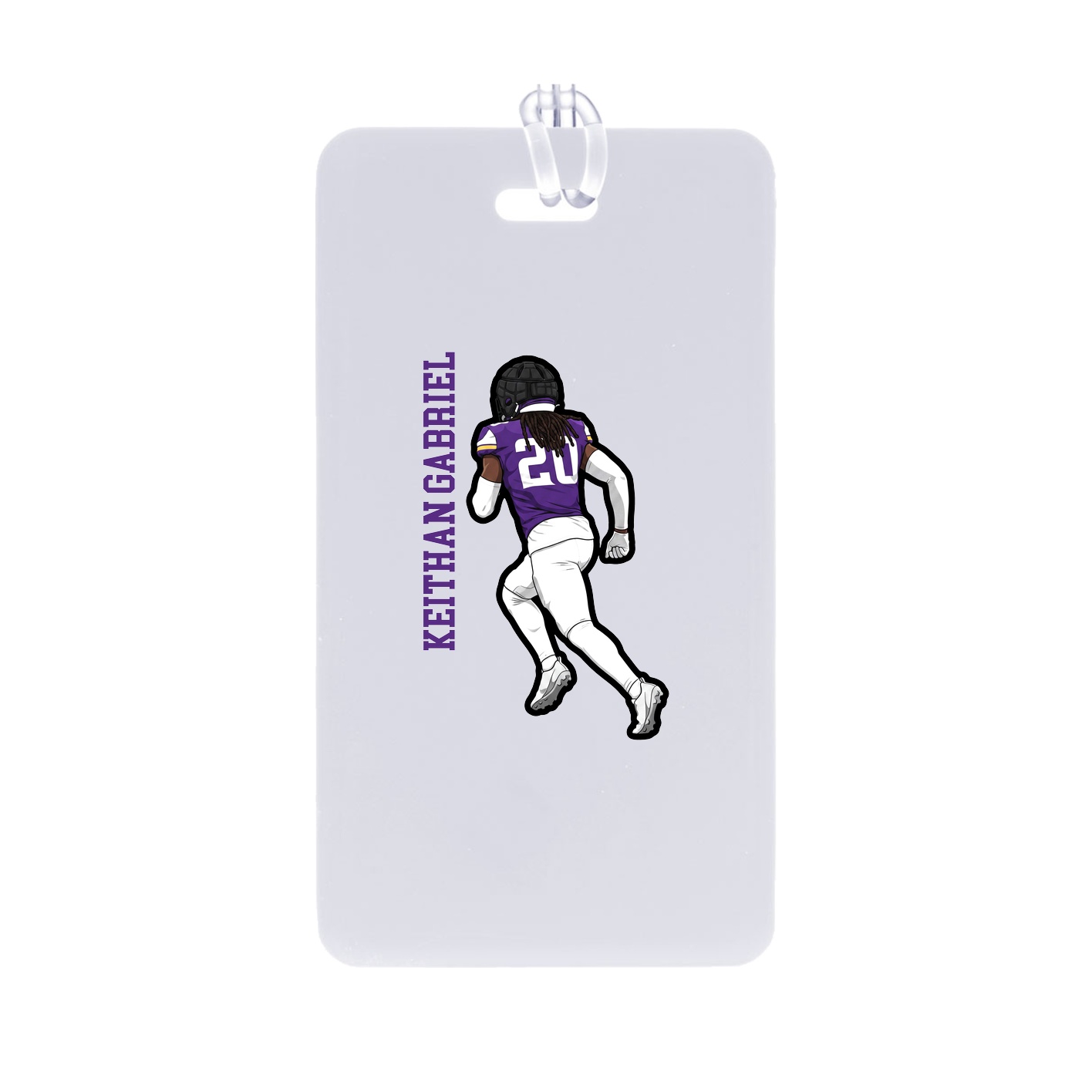 Bag Tag — Name Vertical in Classic