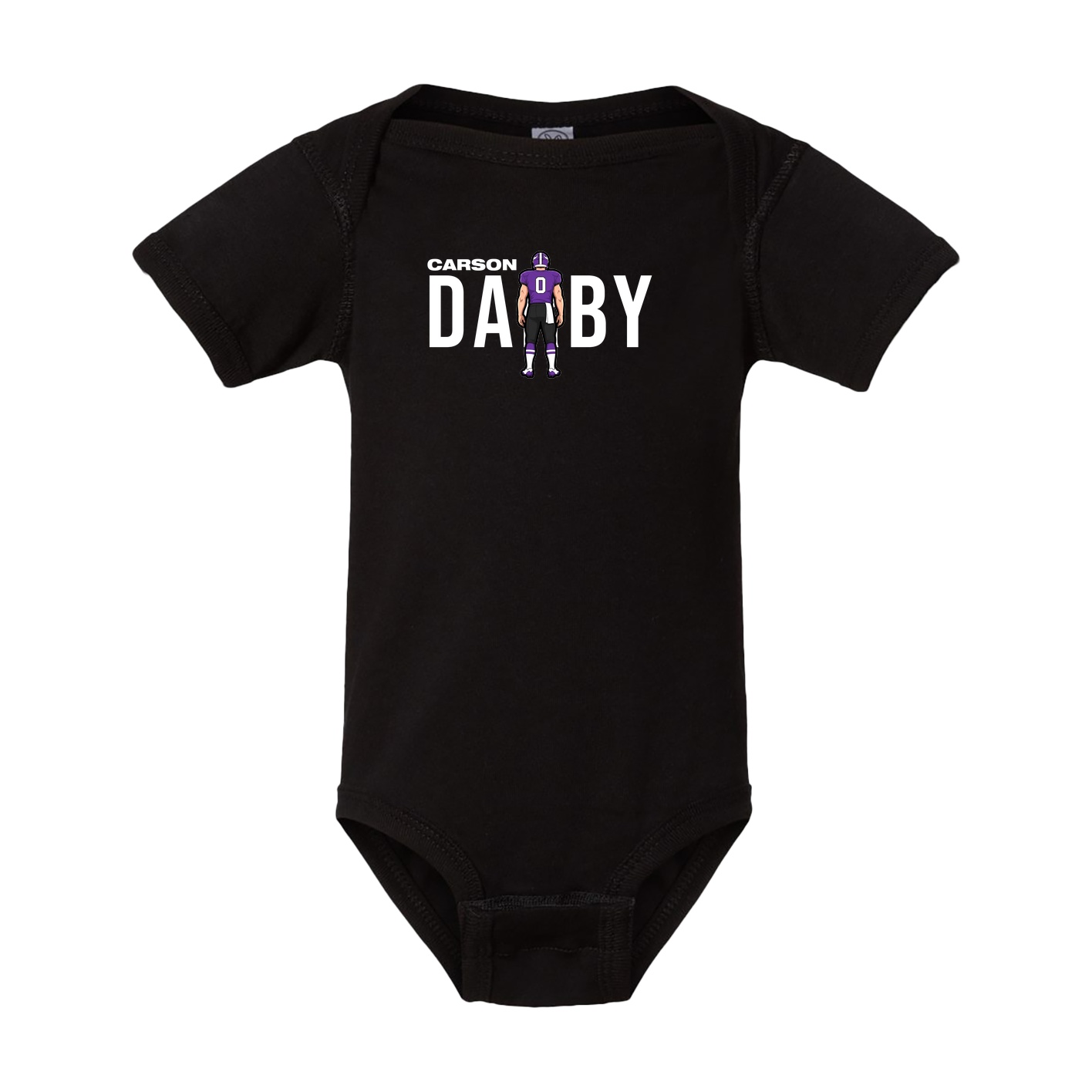 Baby Onesie — Player Name in Black