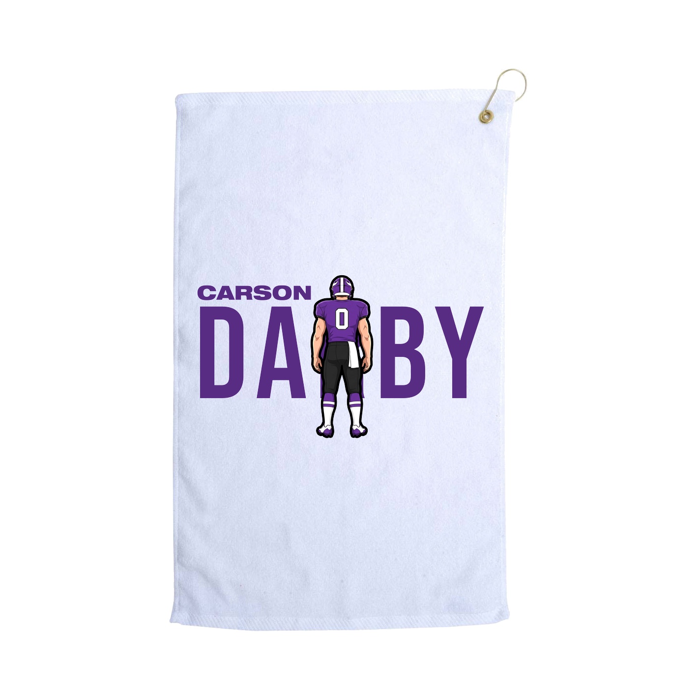 Golf Towel — Player Name in White
