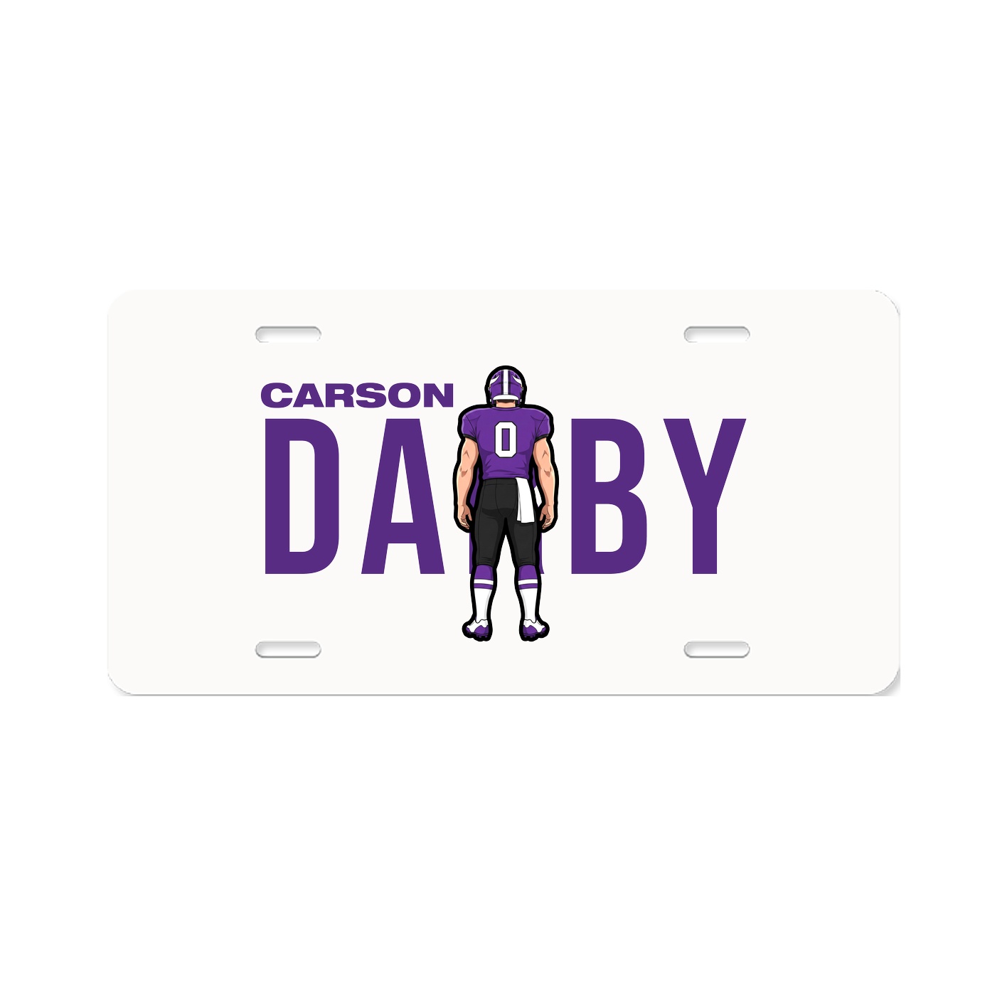 License Plate — Player Name in Classic