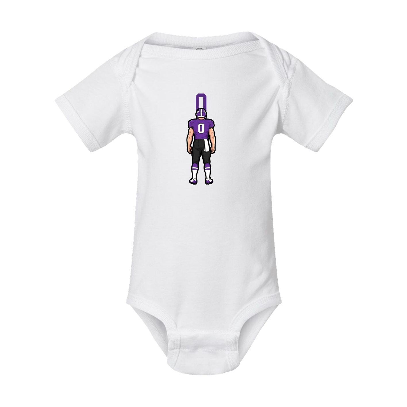 Baby Onesie — Number Top in White