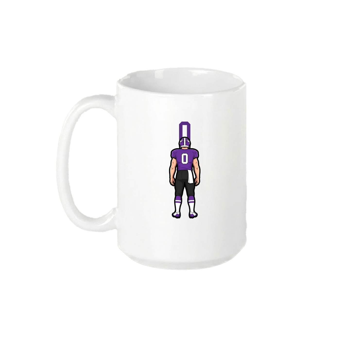 15oz Coffee Mug — Number Top in White