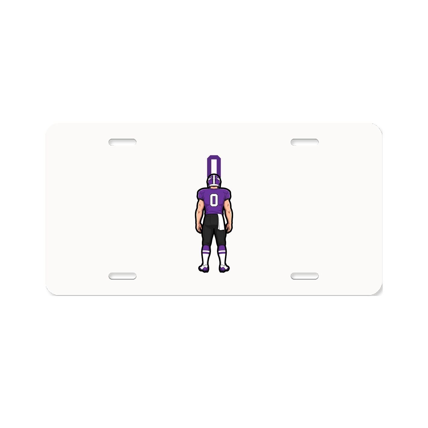 License Plate — Number Top in Classic
