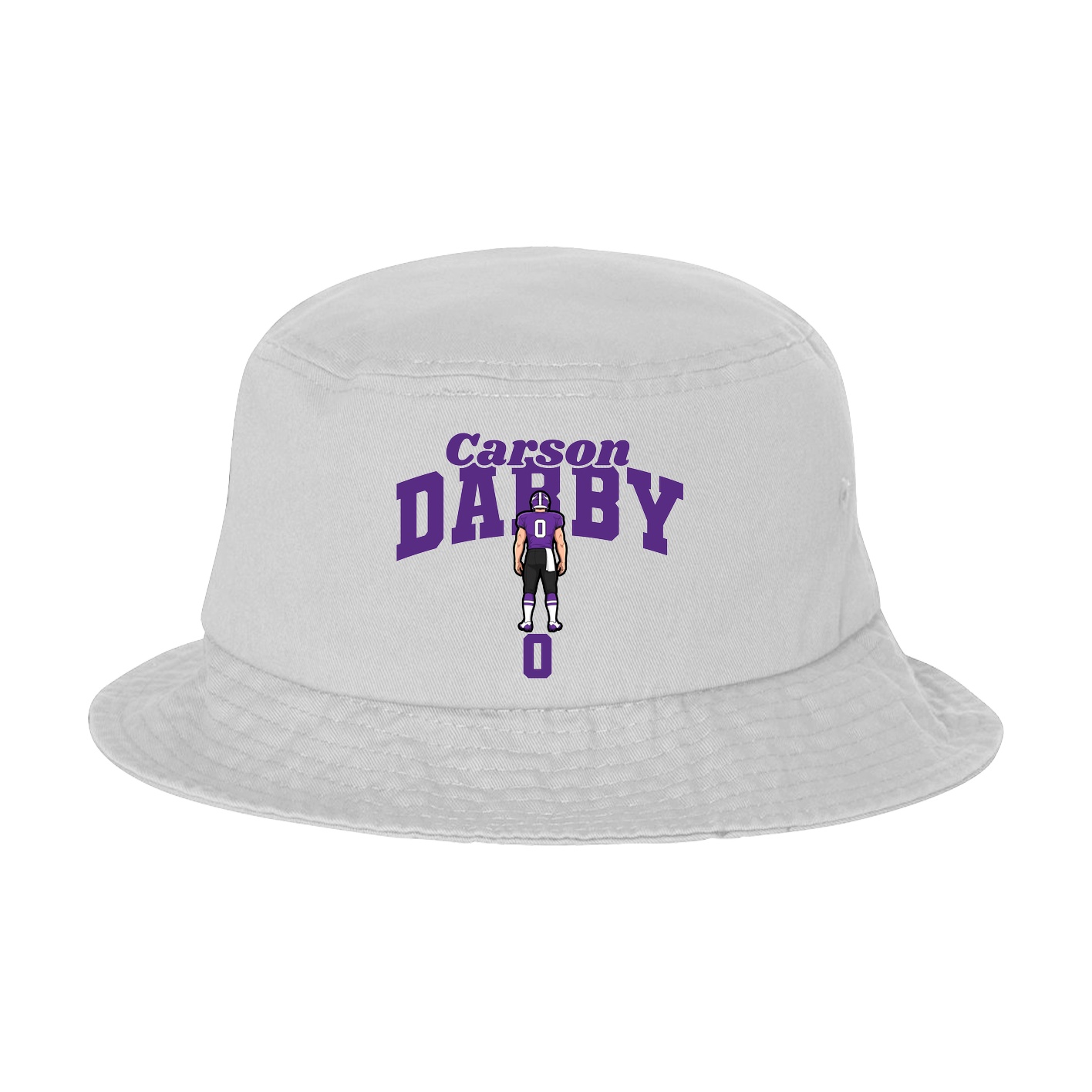 Bucket Cap — Signature Arch in White