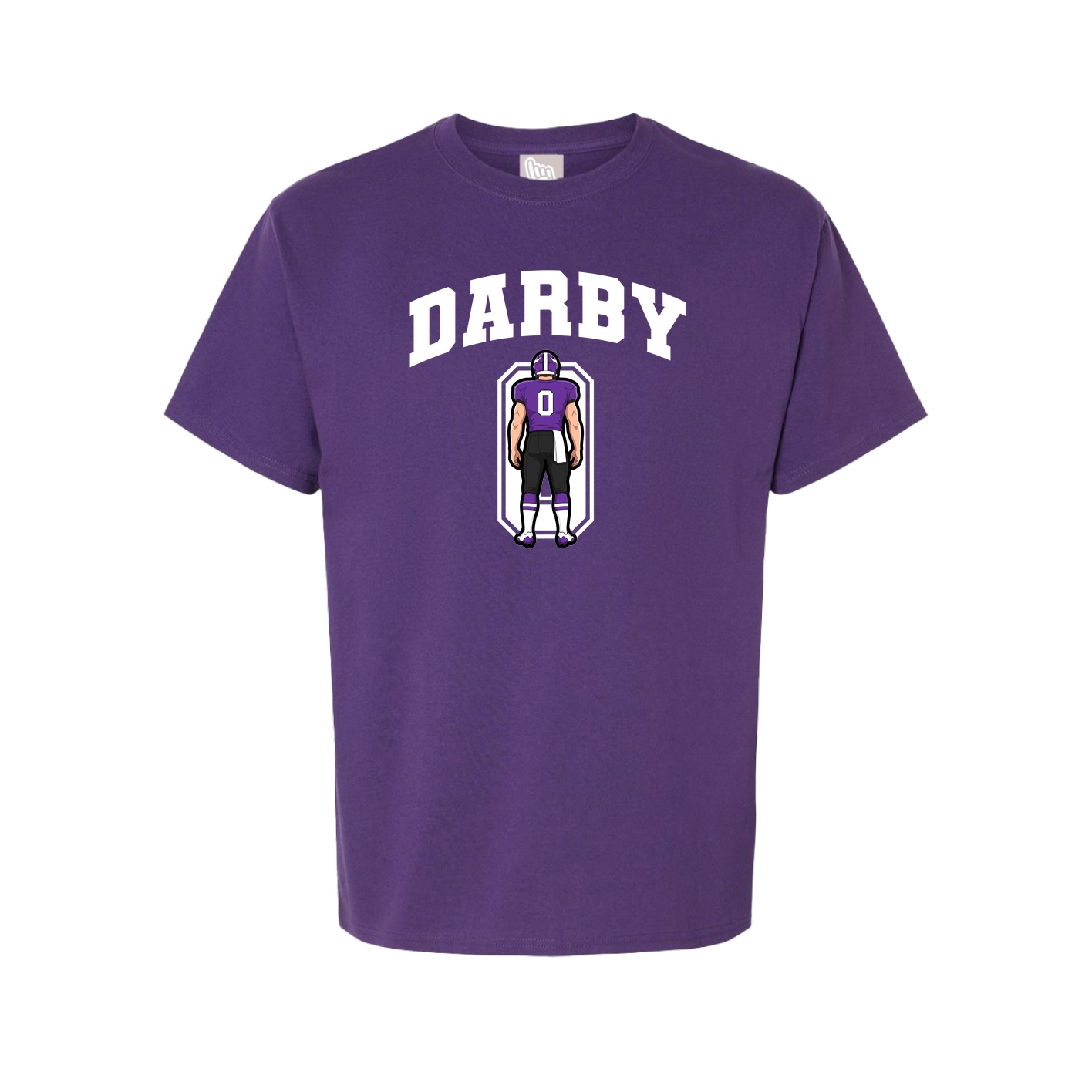 Youth Tee — Number in Purple