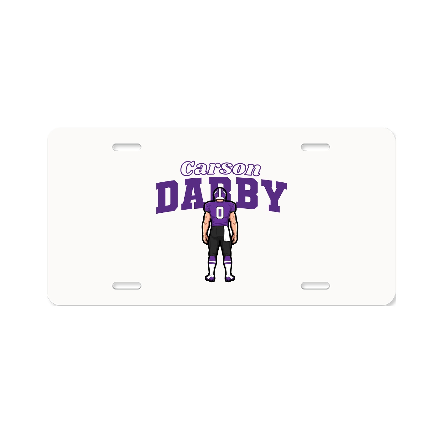 License Plate — Name Arch in Classic