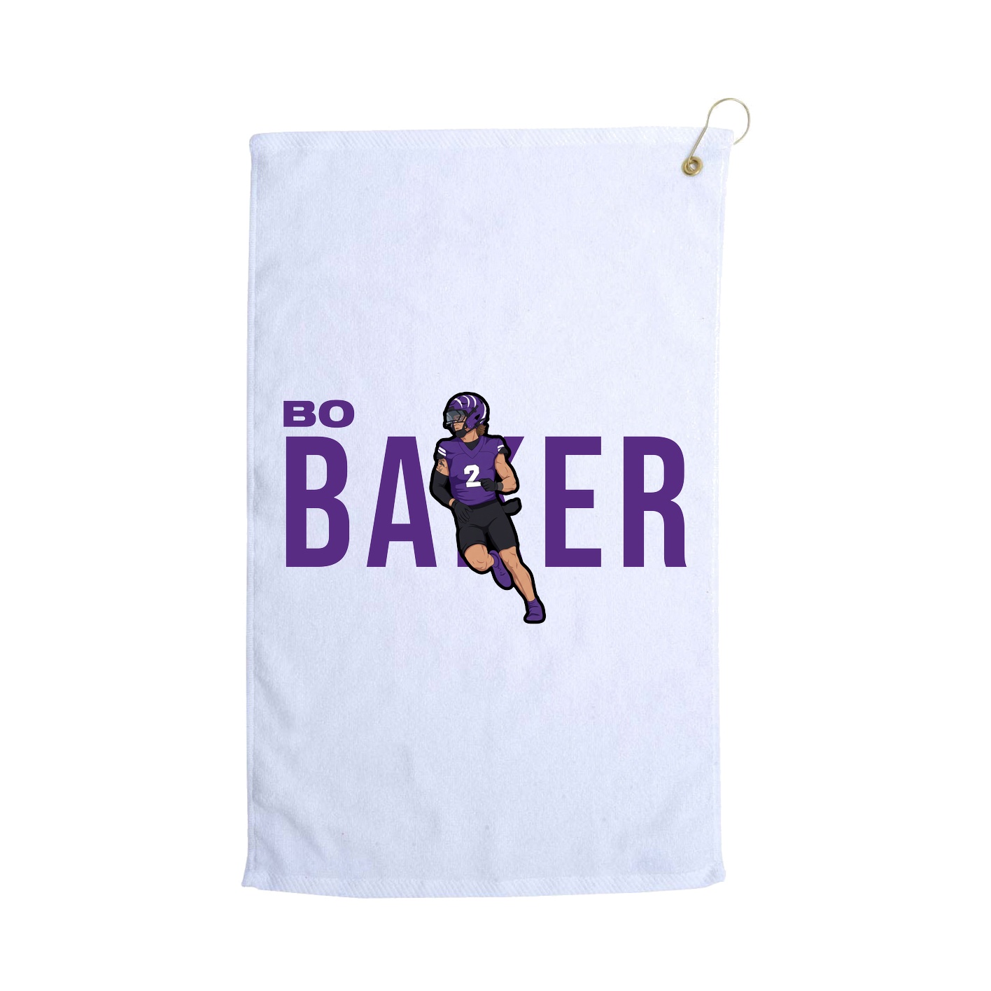 Golf Towel — Player Name in White