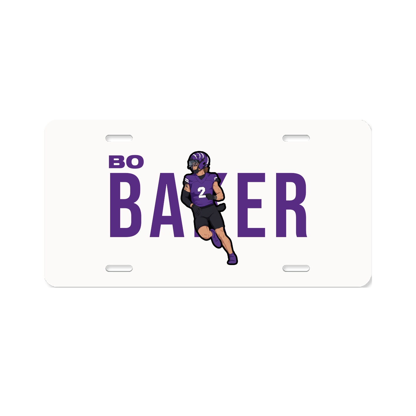 License Plate — Player Name in Classic