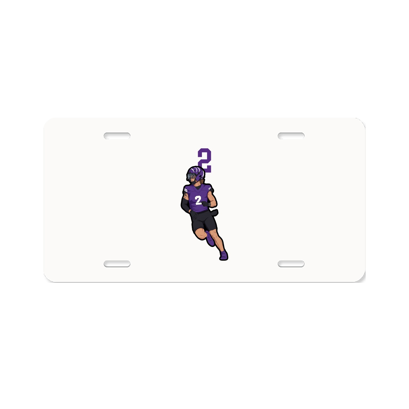 License Plate — Number Top in Classic
