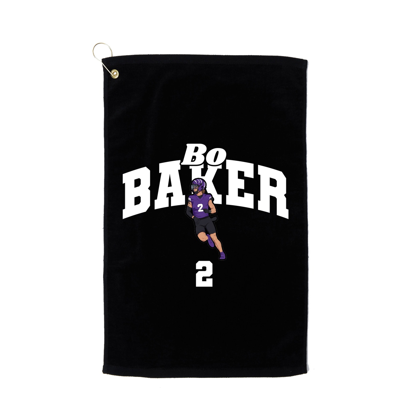 Golf Towel — Signature Arch in Black