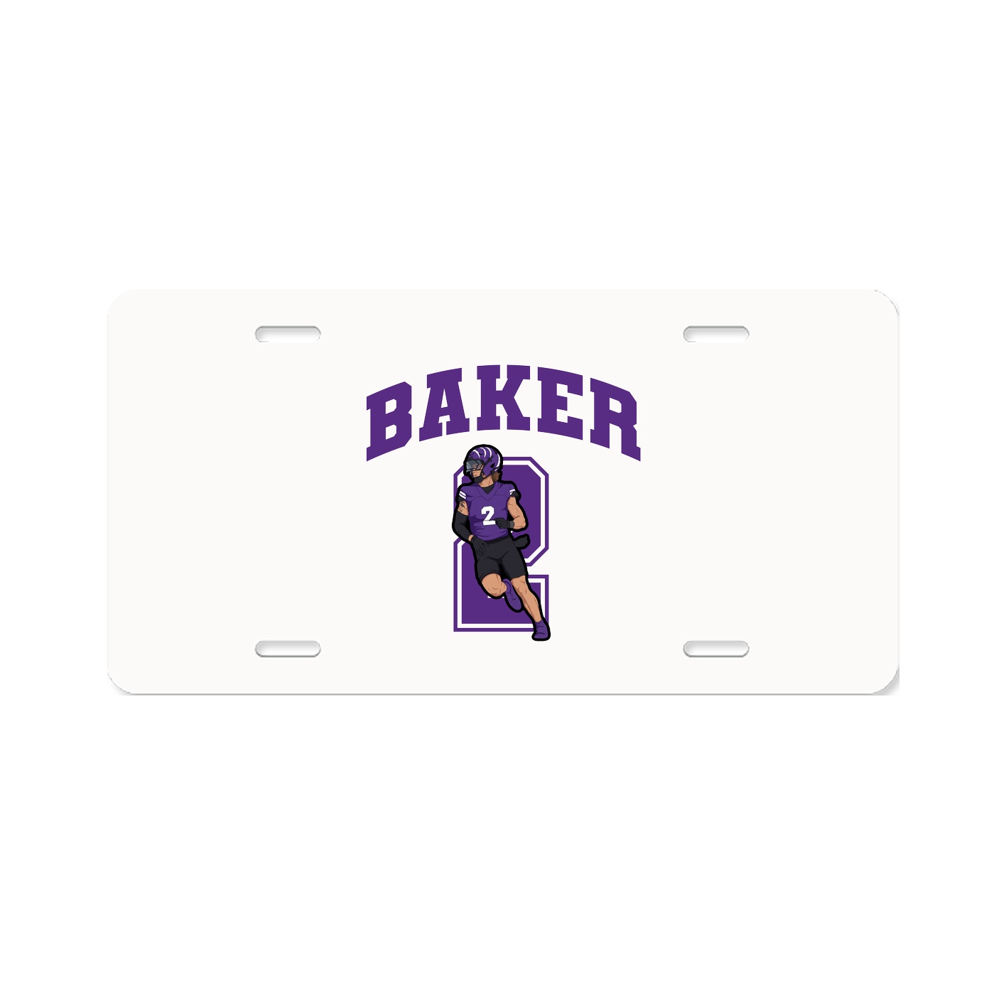 License Plate — Number in Classic