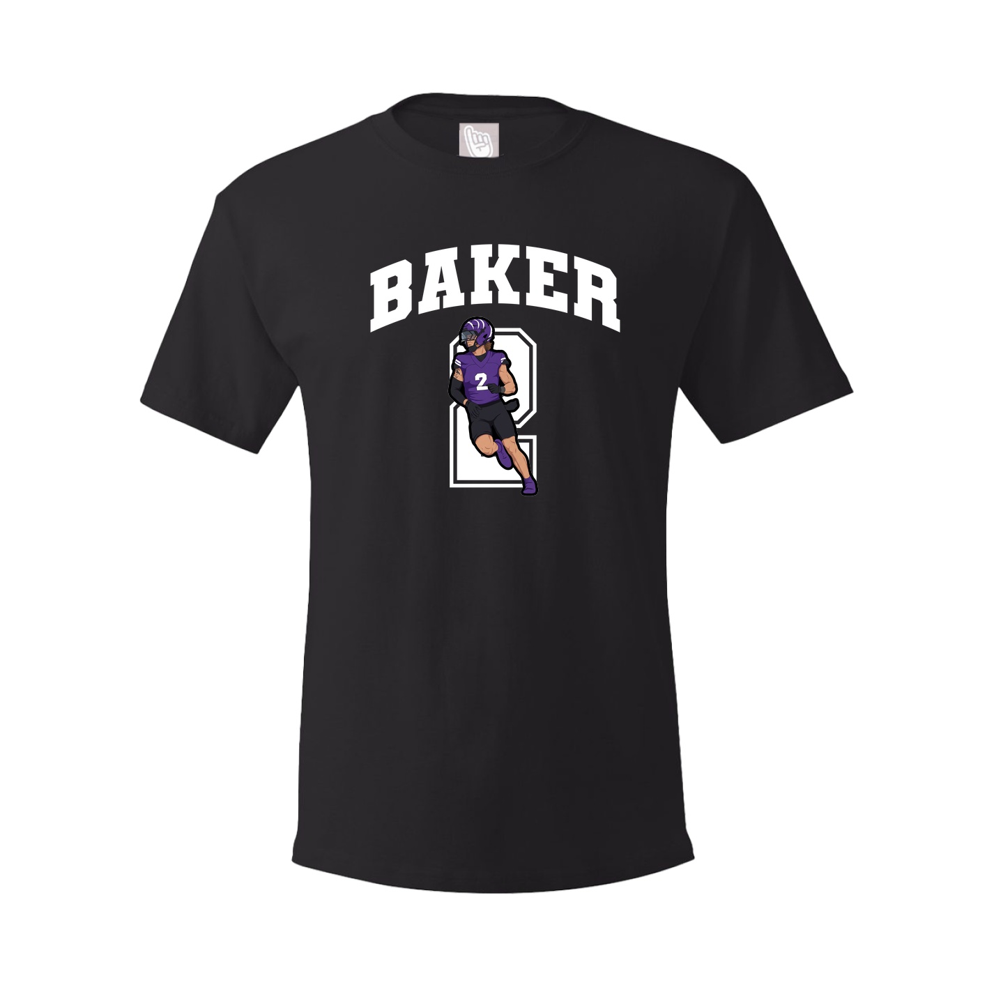 Youth Tee — Number in Black
