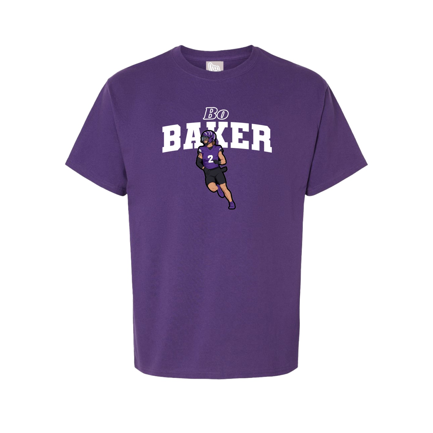 Youth Tee — Name Arch in Purple