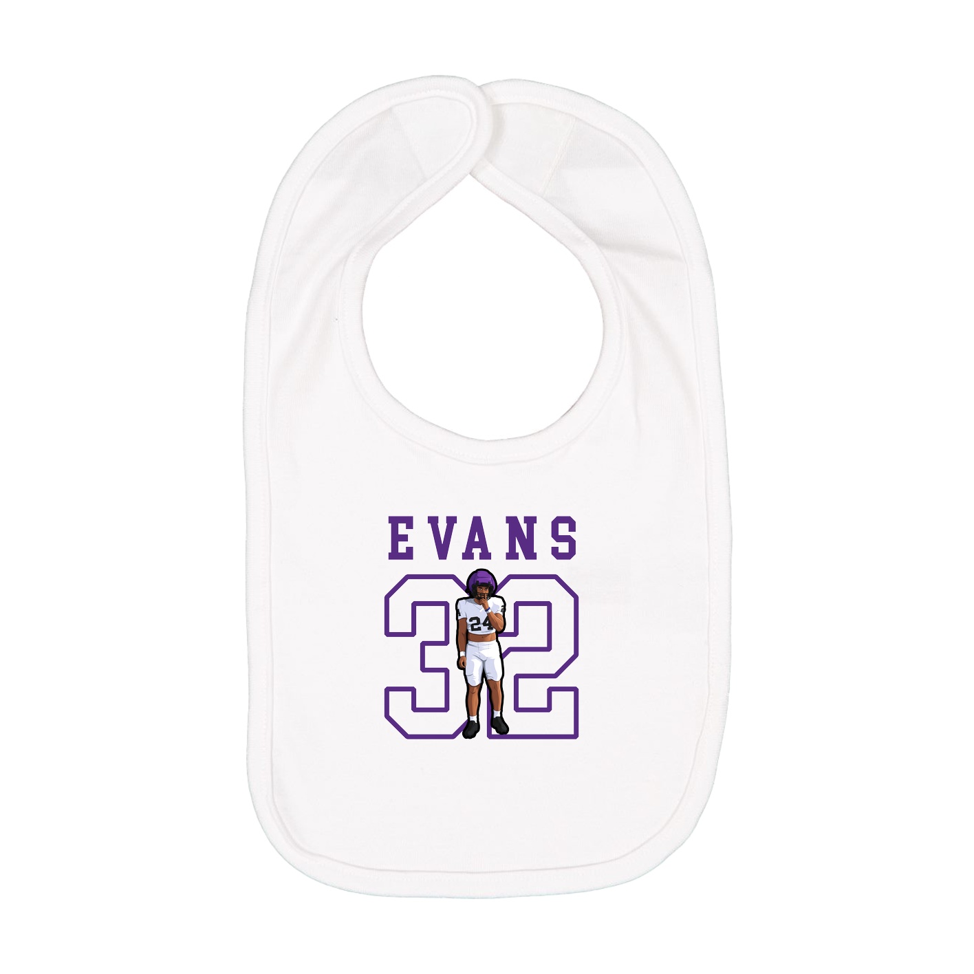 Infant Bib — Shirsey in White