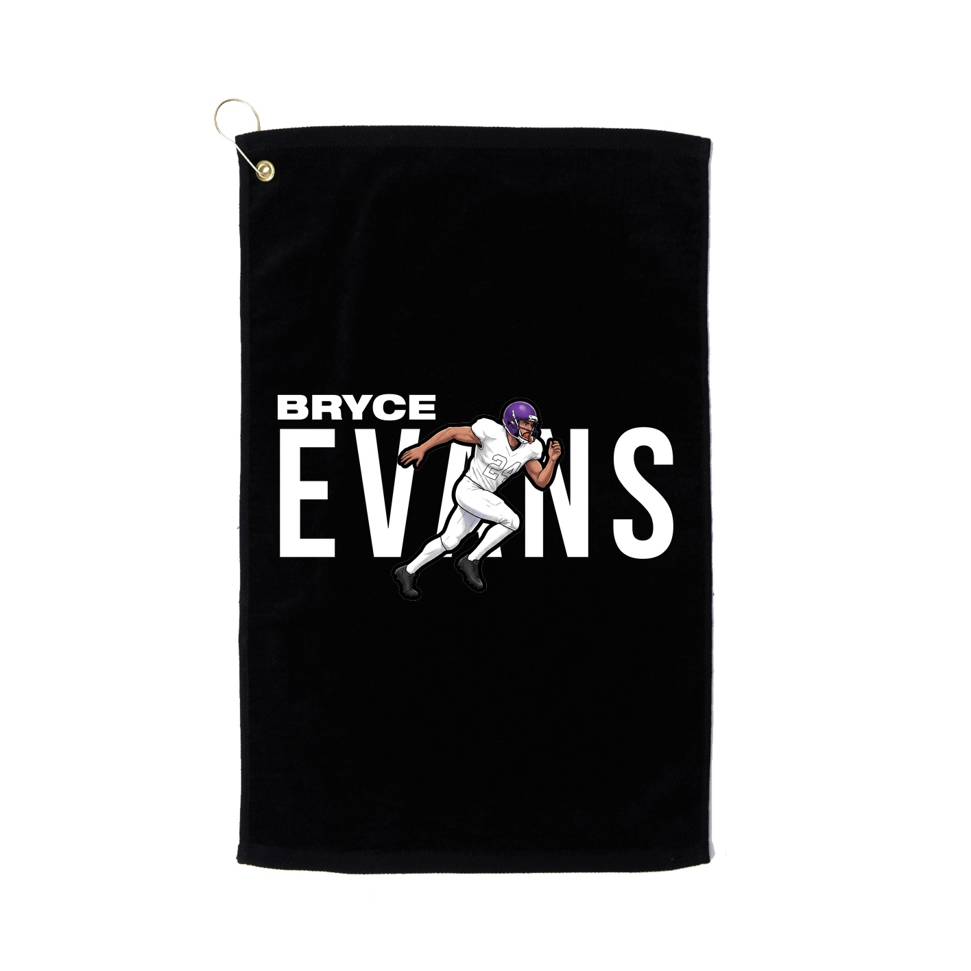 Golf Towel — Player Name in Black