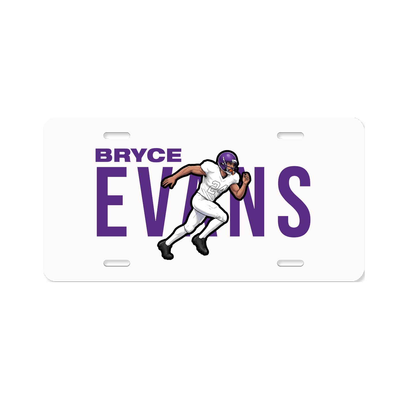 License Plate — Player Name in Classic
