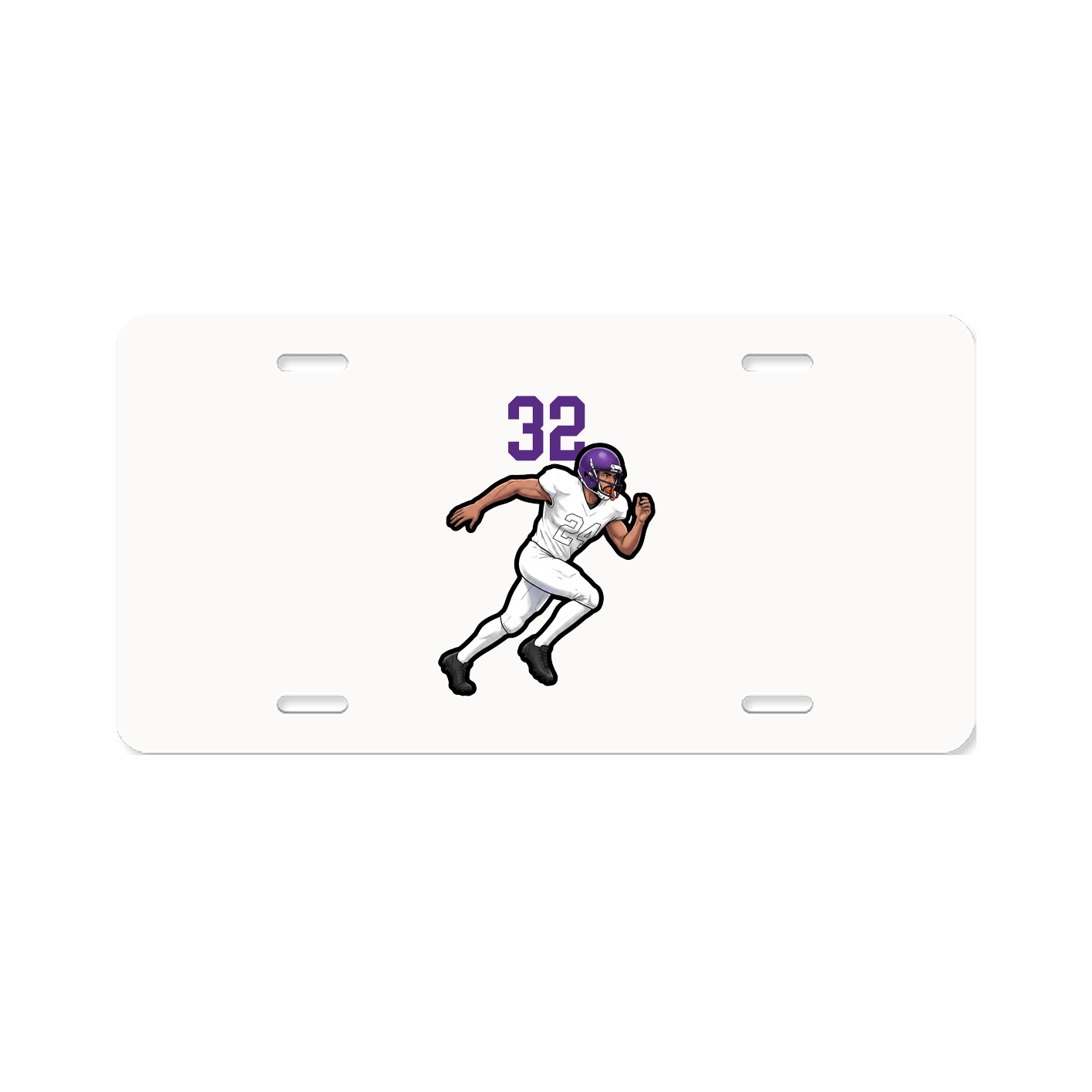License Plate — Number Top in Classic