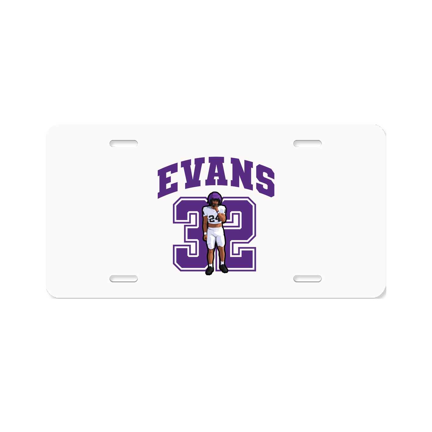 License Plate — Number in Classic