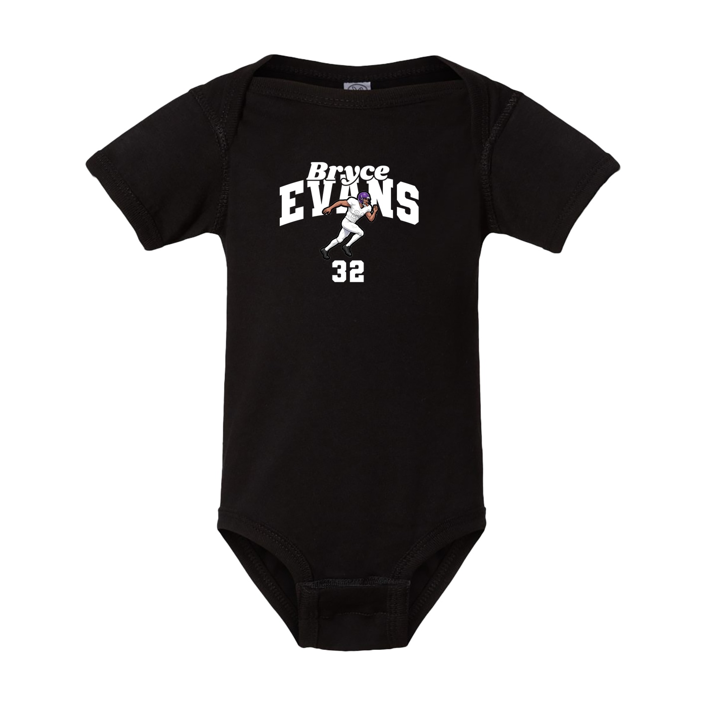 Baby Onesie — Signature Arch in Black