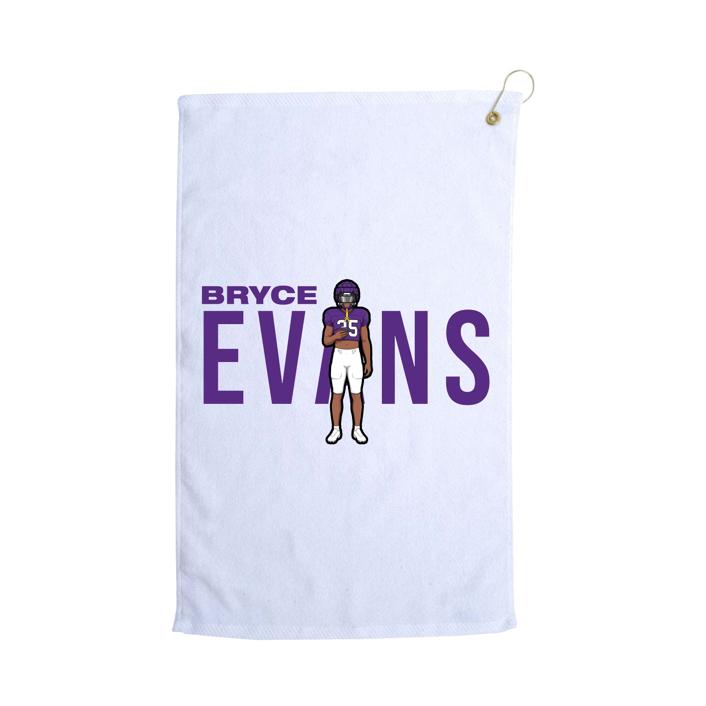 Golf Towel — Player Name in White