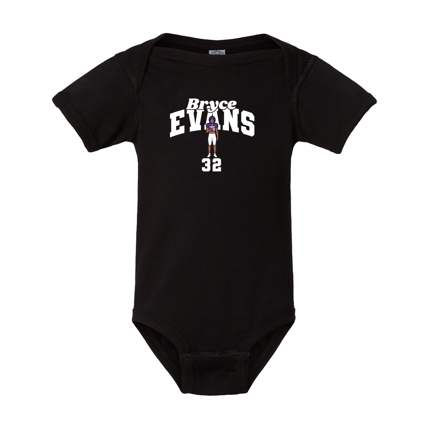 Baby Onesie — Signature Arch in Black