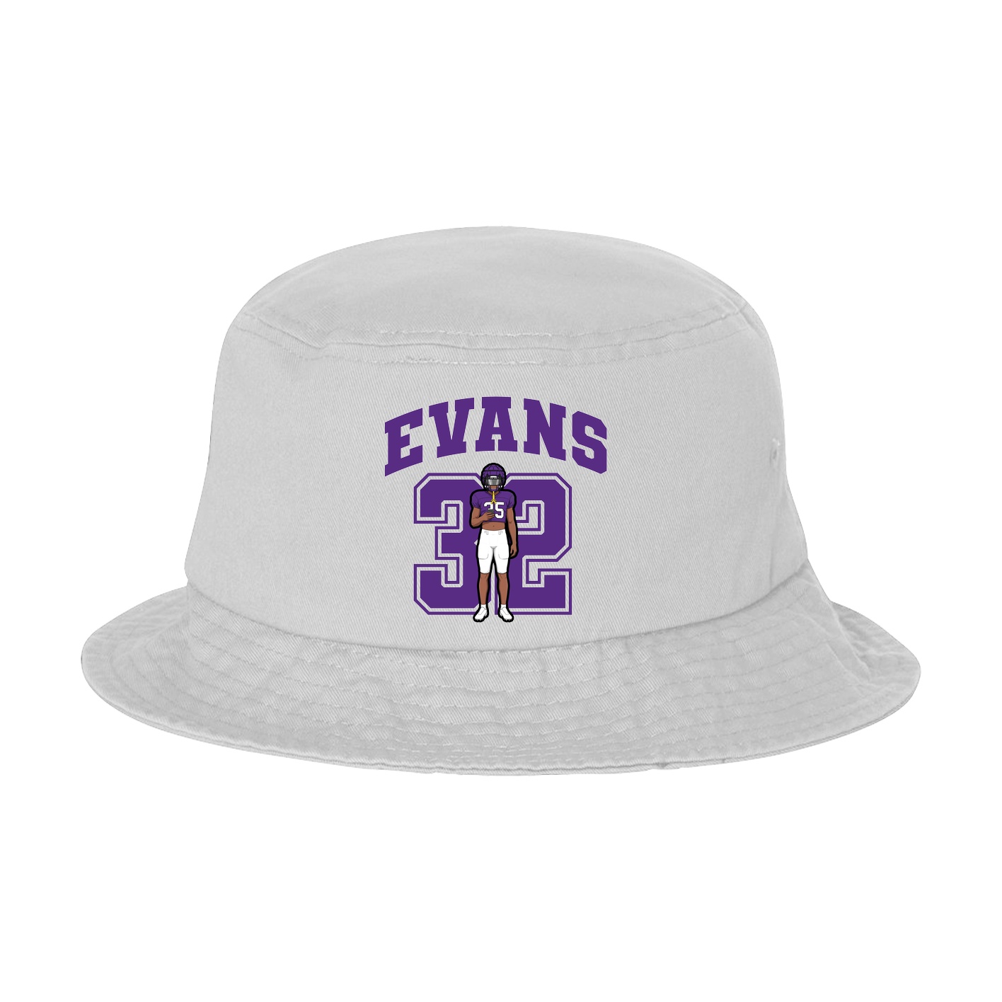Bucket Cap — Number in White