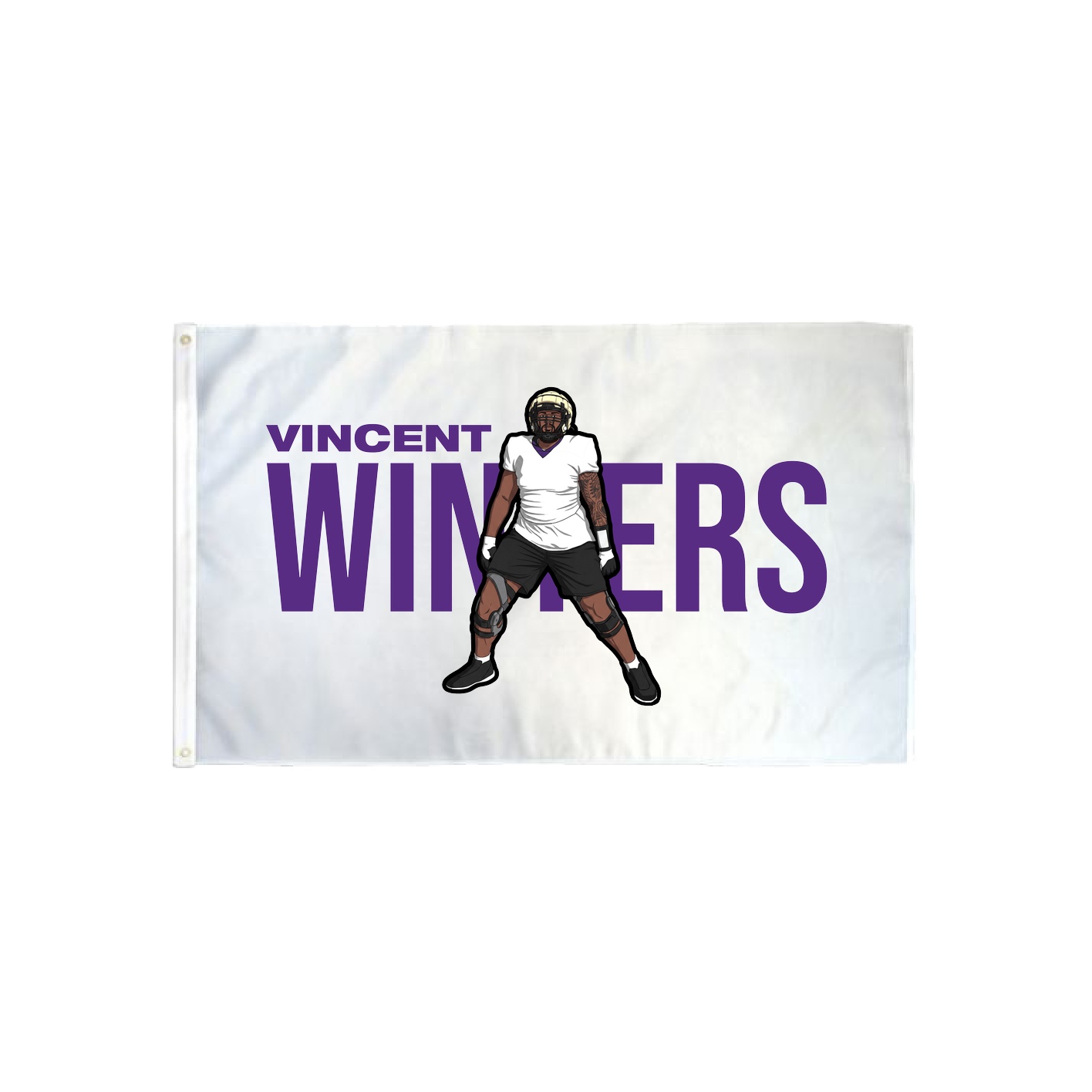 3x5 Flag — Player Name in Classic