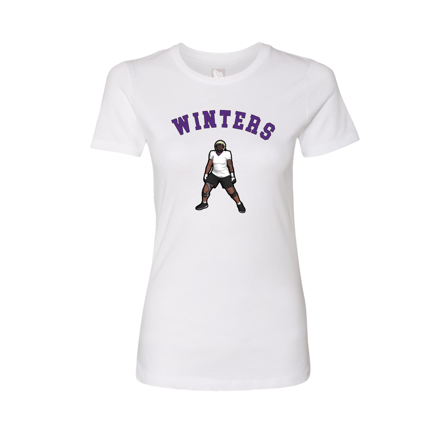 Fitted Women's Tee — Shirsey Arch in White
