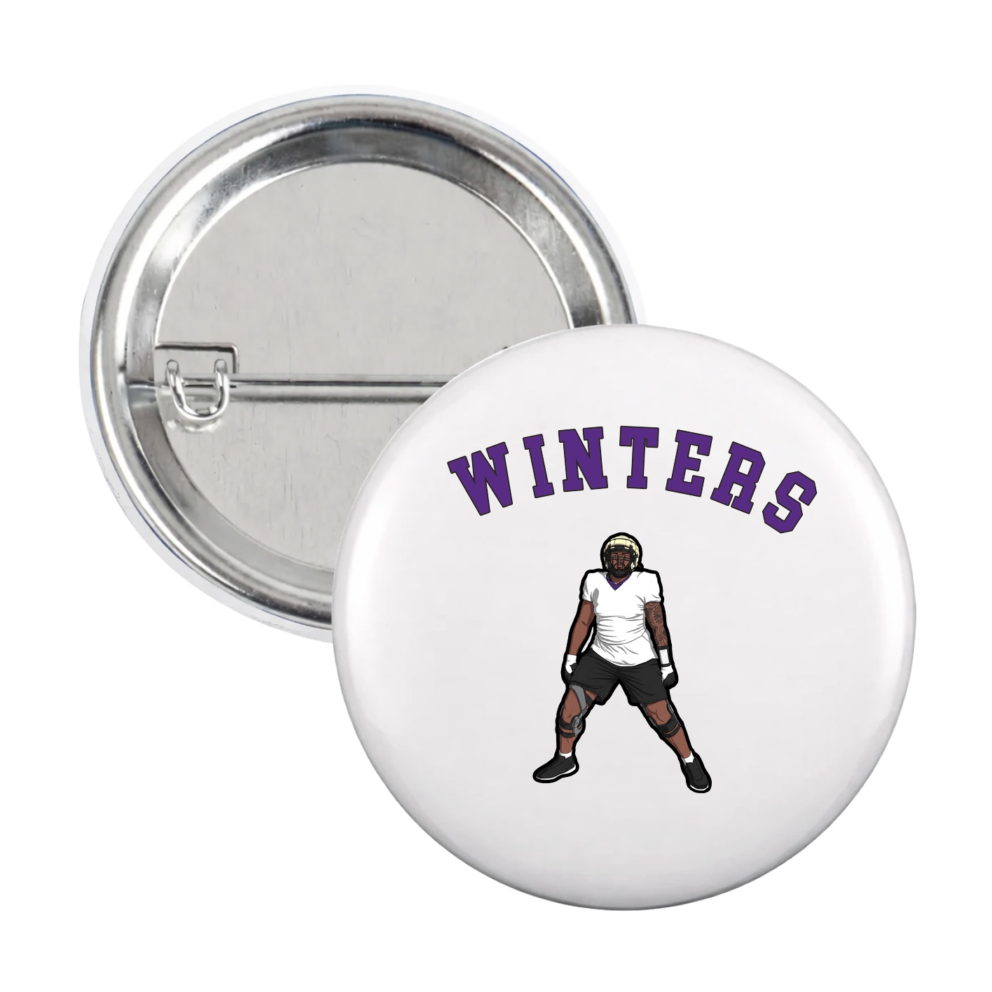 Game Day Button — Shirsey Arch in White