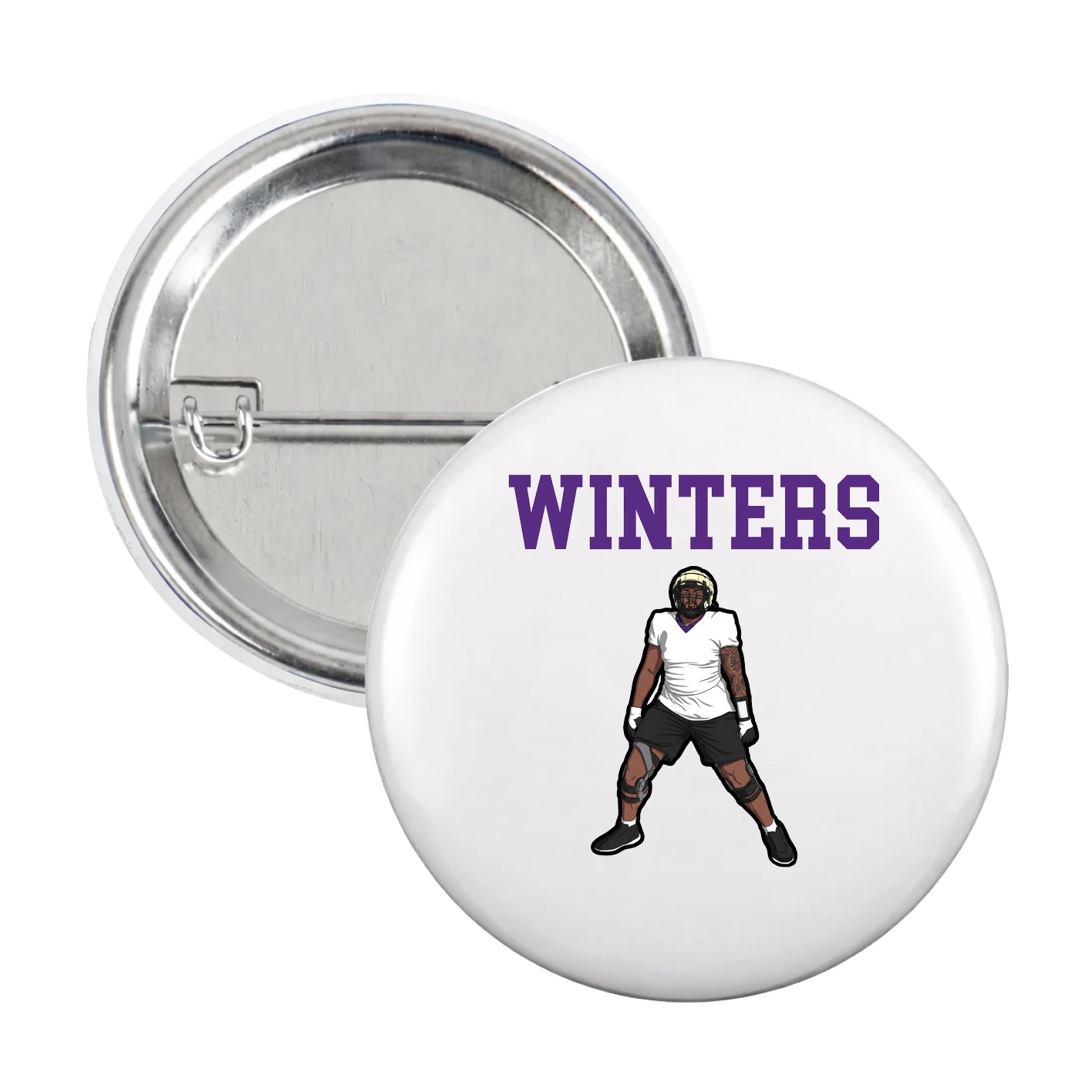Game Day Button — Shirsey in White