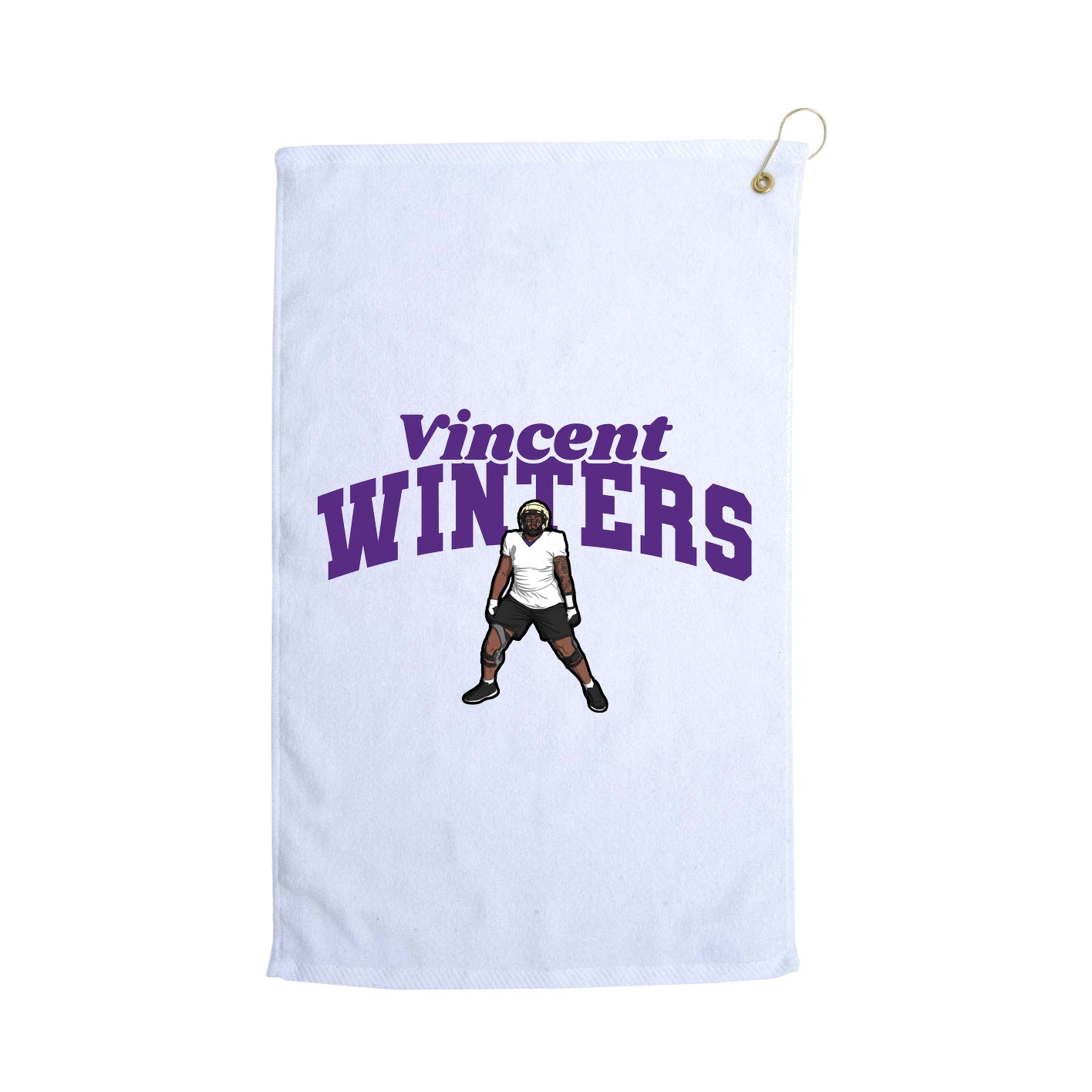 Golf Towel — Signature Arch in White