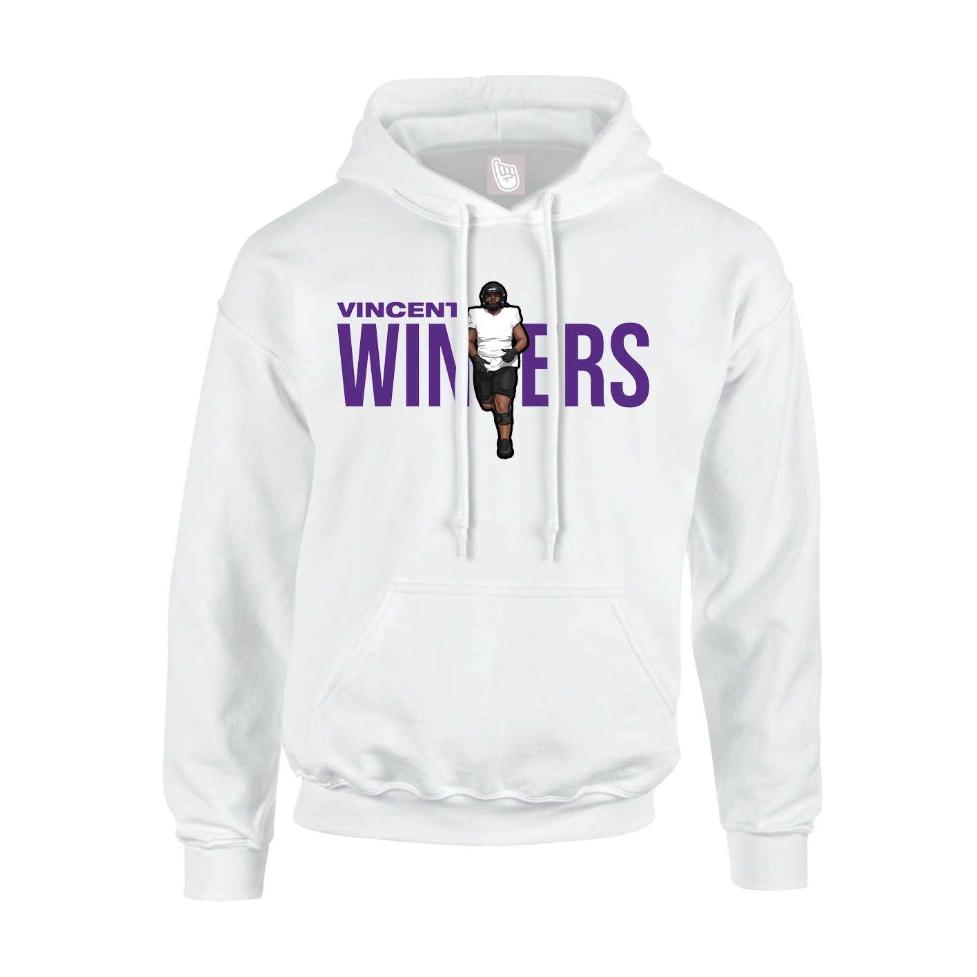 Hoodie — Player Name in White