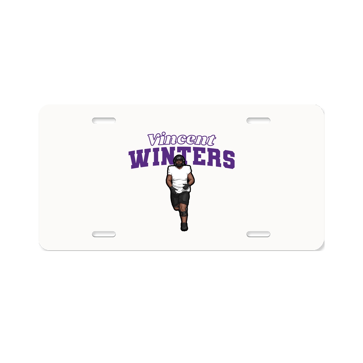 License Plate — Name Arch in Classic