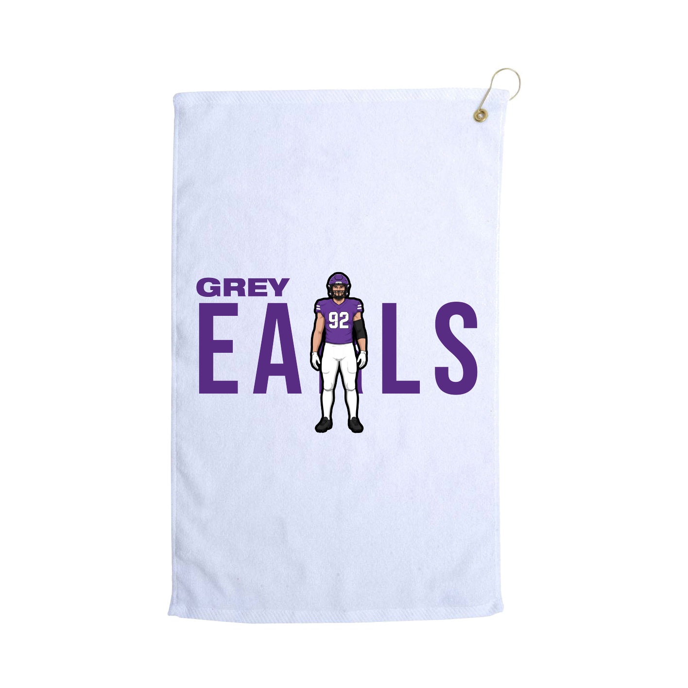 Golf Towel — Player Name in White